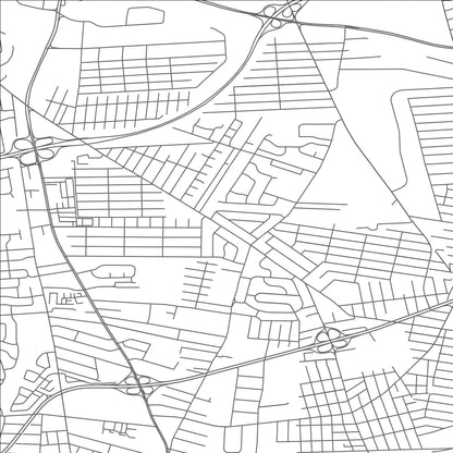 ROAD MAP OF NORTH AMITYVILLE, NEW YORK BY MAPBAKES