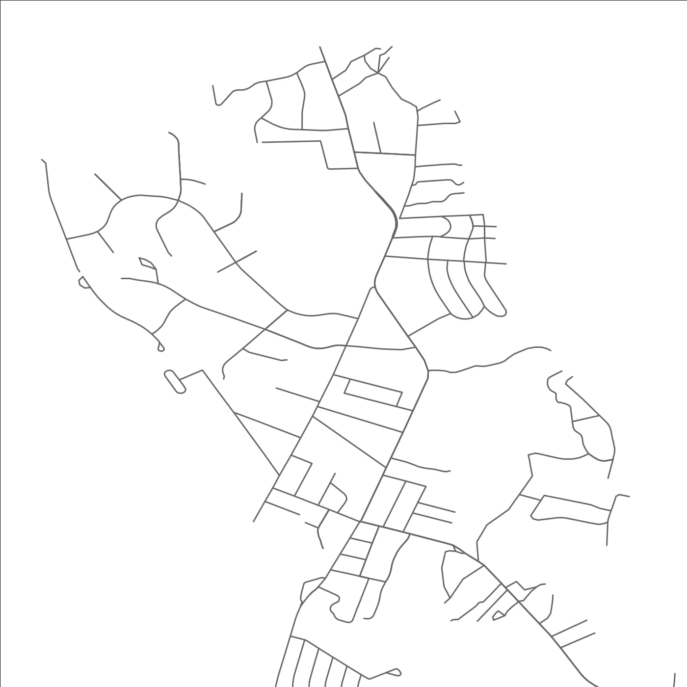 ROAD MAP OF NORTH HAVEN, NEW YORK BY MAPBAKES