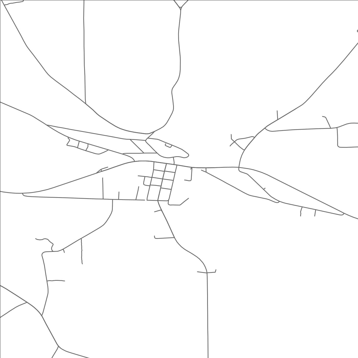 ROAD MAP OF ODESSA, NEW YORK BY MAPBAKES