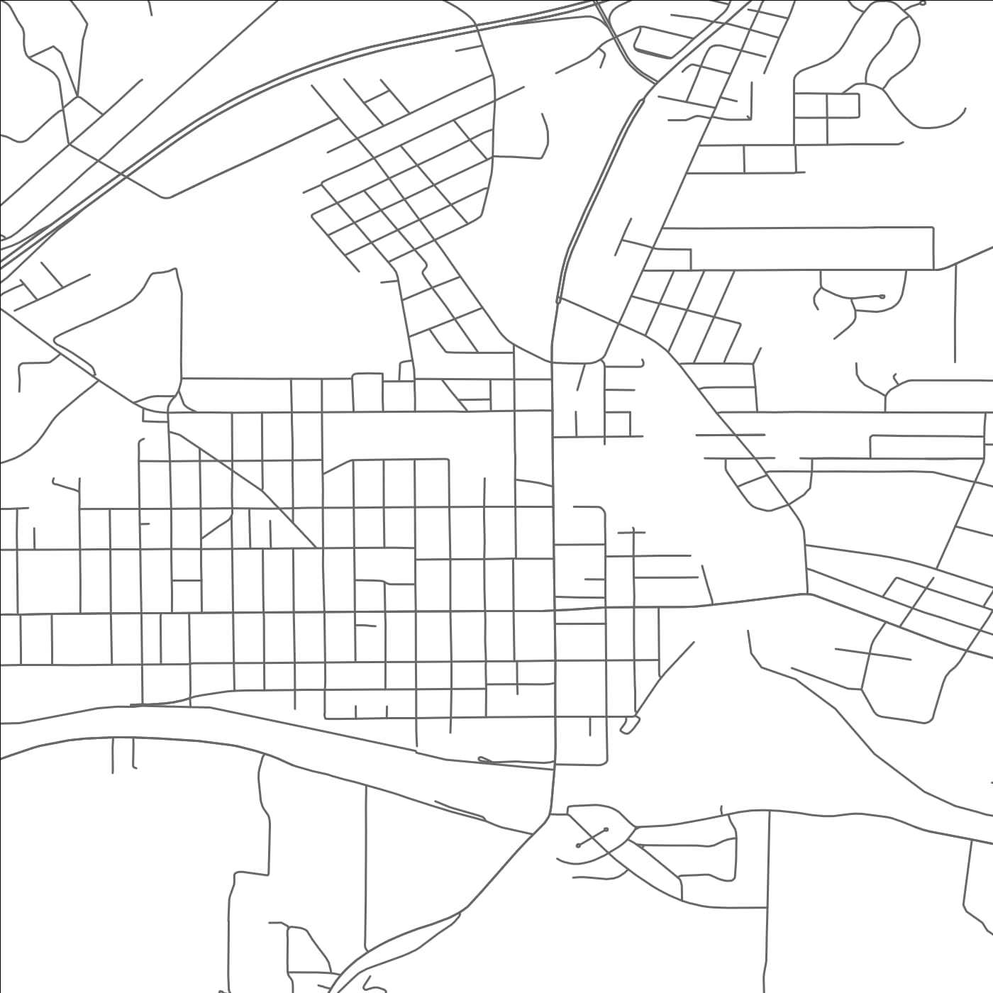 ROAD MAP OF OLEAN, NEW YORK BY MAPBAKES