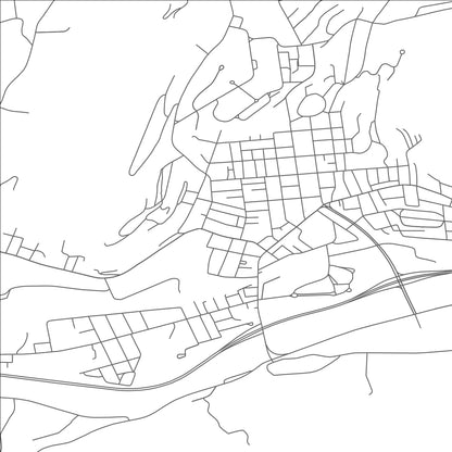 ROAD MAP OF ONEONTA, NEW YORK BY MAPBAKES