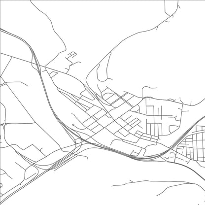 ROAD MAP OF PAINTED POST, NEW YORK BY MAPBAKES