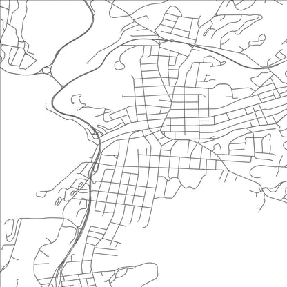 ROAD MAP OF PEEKSKILL, NEW YORK BY MAPBAKES