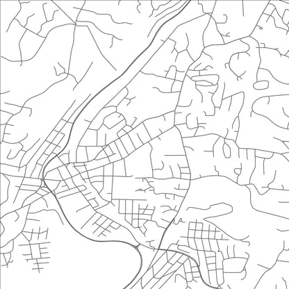 ROAD MAP OF PLEASANTVILLE, NEW YORK BY MAPBAKES