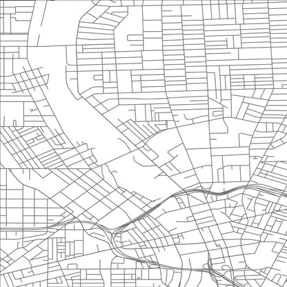 ROAD MAP OF ROCHESTER, NEW YORK BY MAPBAKES