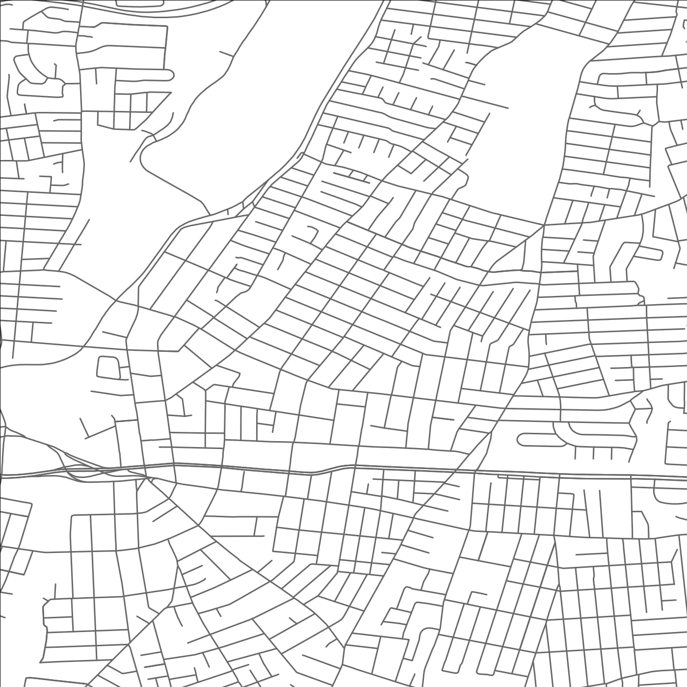 ROAD MAP OF ROCKVILLE CENTRE, NEW YORK BY MAPBAKES