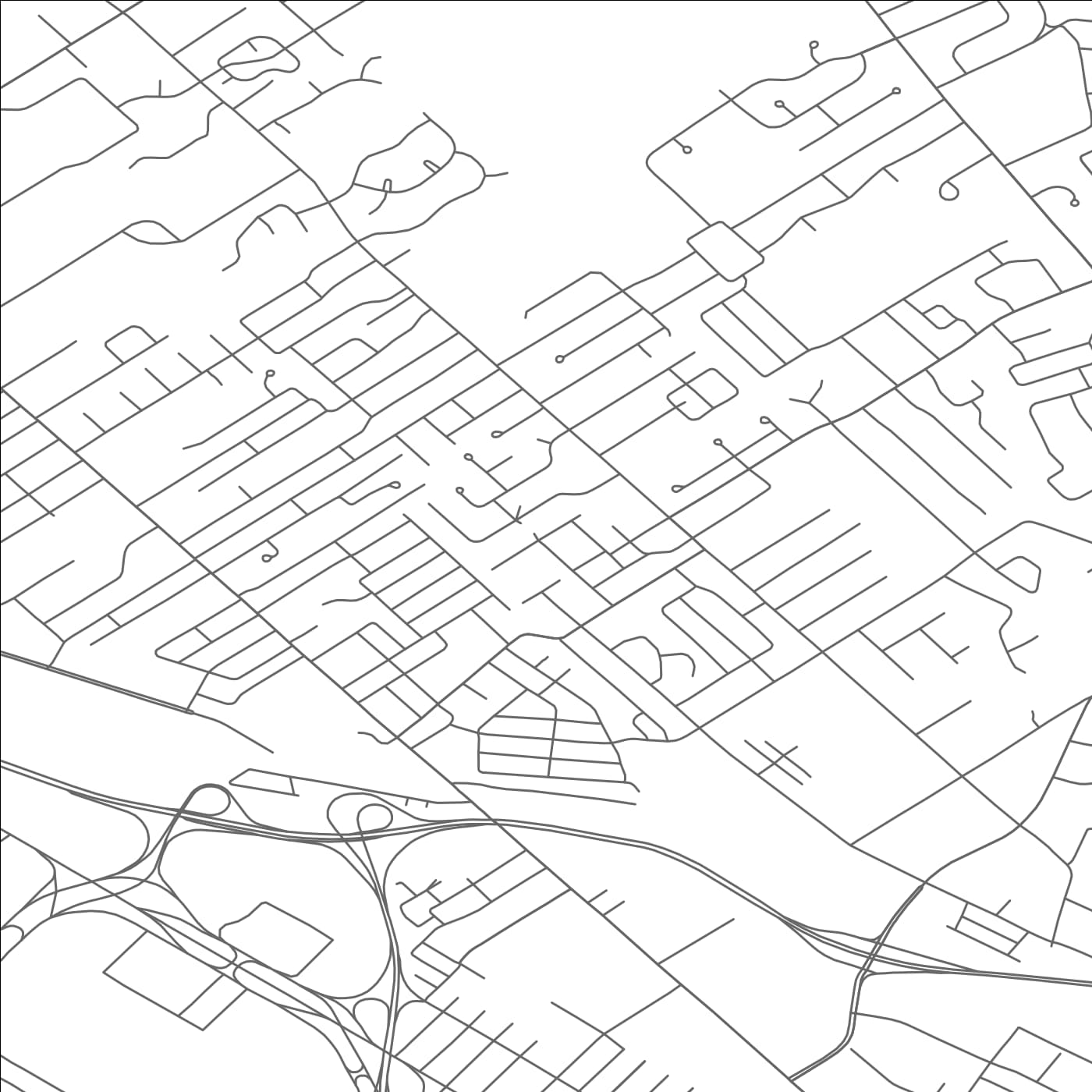 ROAD MAP OF ROESSLEVILLE, NEW YORK BY MAPBAKES