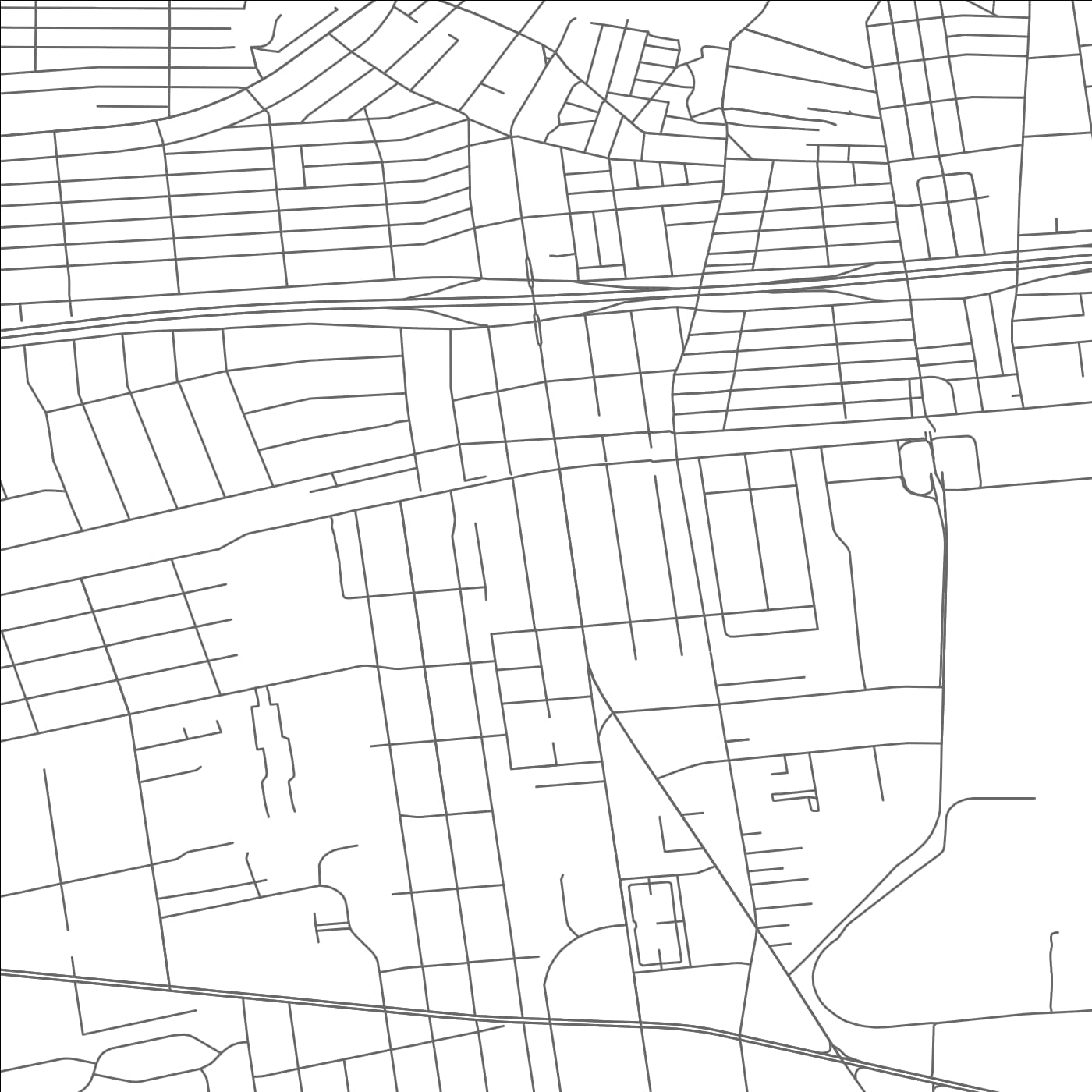 ROAD MAP OF RONKONKOMA, NEW YORK BY MAPBAKES