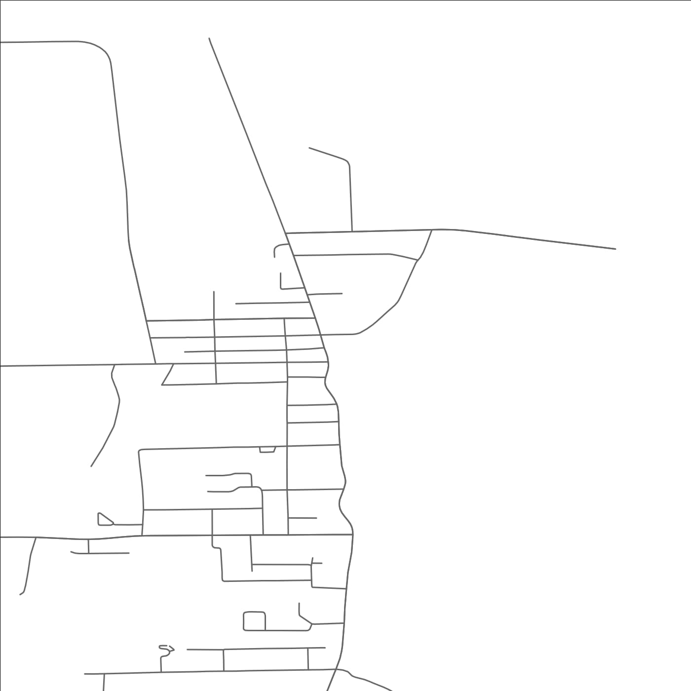 ROAD MAP OF ROUSES POINT, NEW YORK BY MAPBAKES