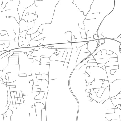 ROAD MAP OF SHRUB OAK, NEW YORK BY MAPBAKES