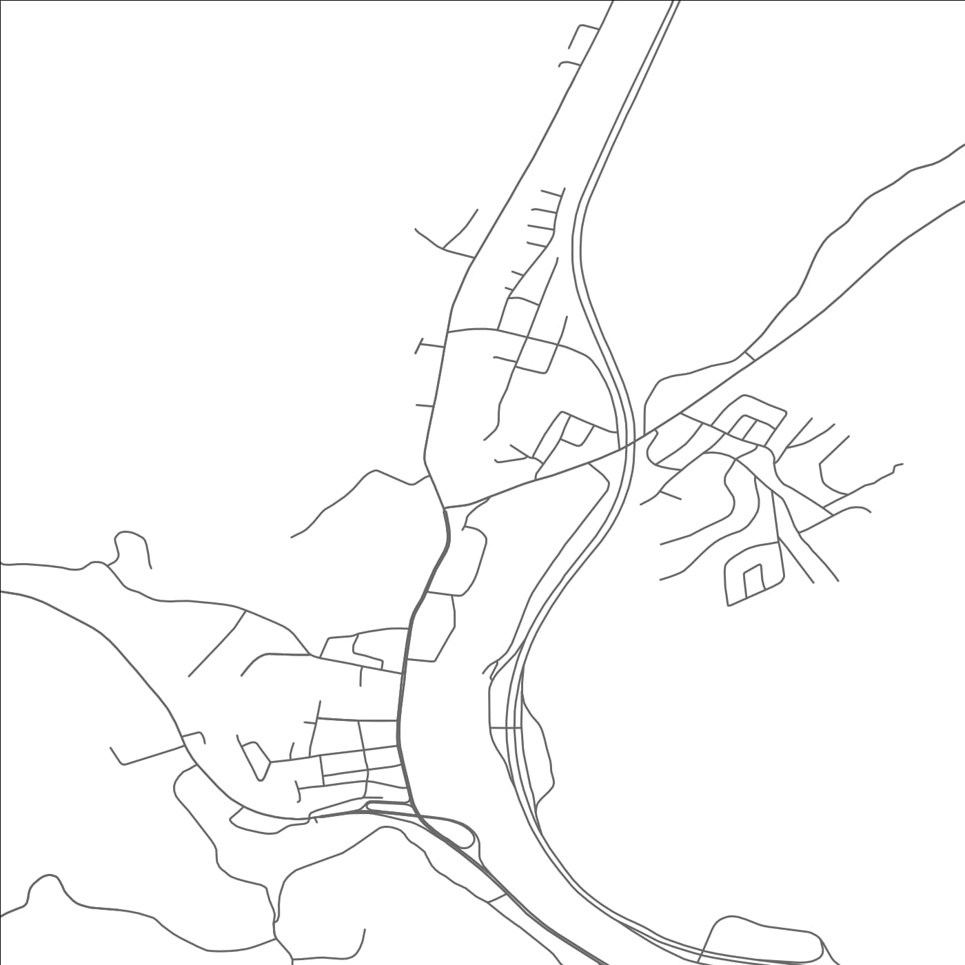 ROAD MAP OF SLOATSBURG, NEW YORK BY MAPBAKES