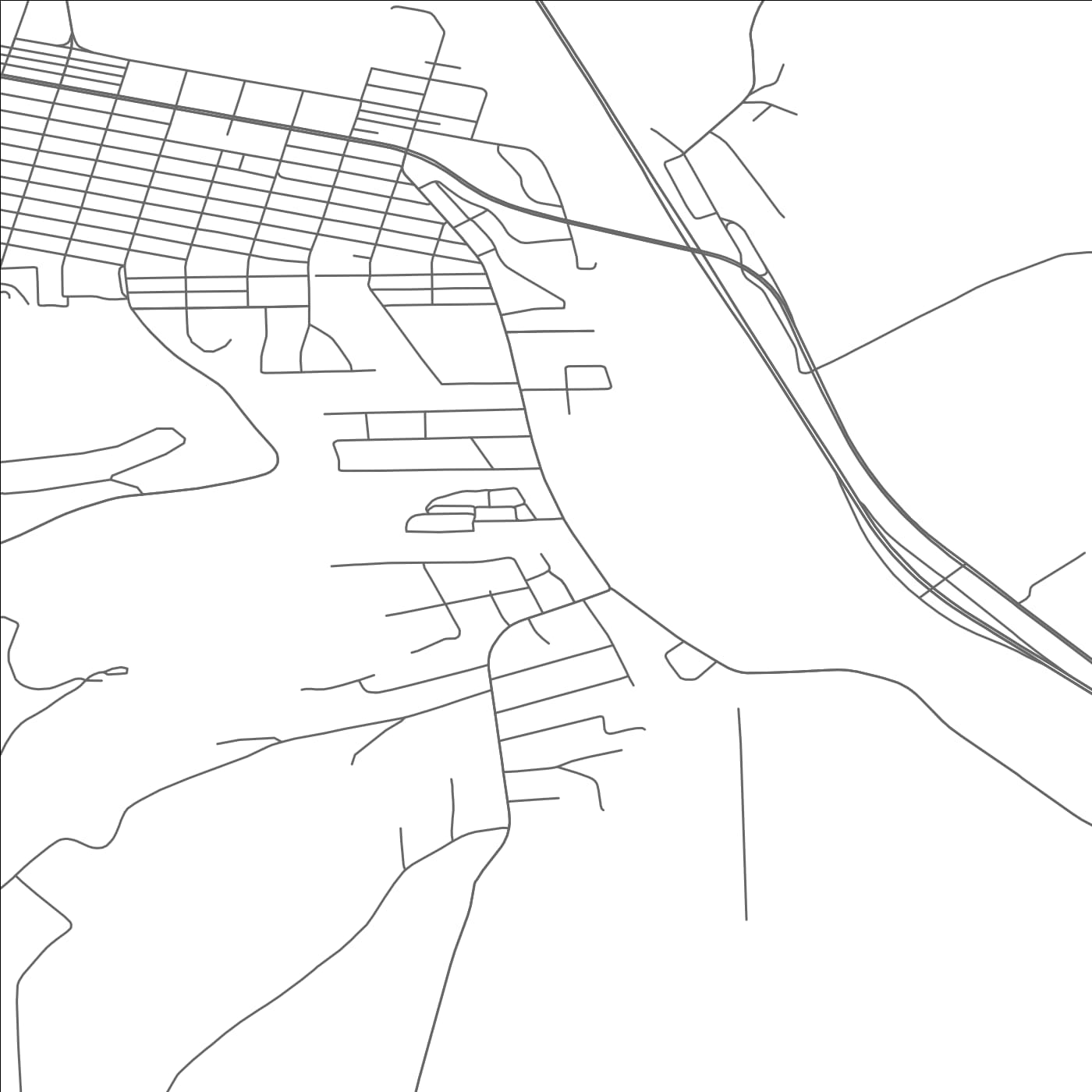 ROAD MAP OF SOUTH CORNING, NEW YORK BY MAPBAKES