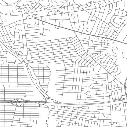 ROAD MAP OF SOUTH FARMINGDALE, NEW YORK BY MAPBAKES