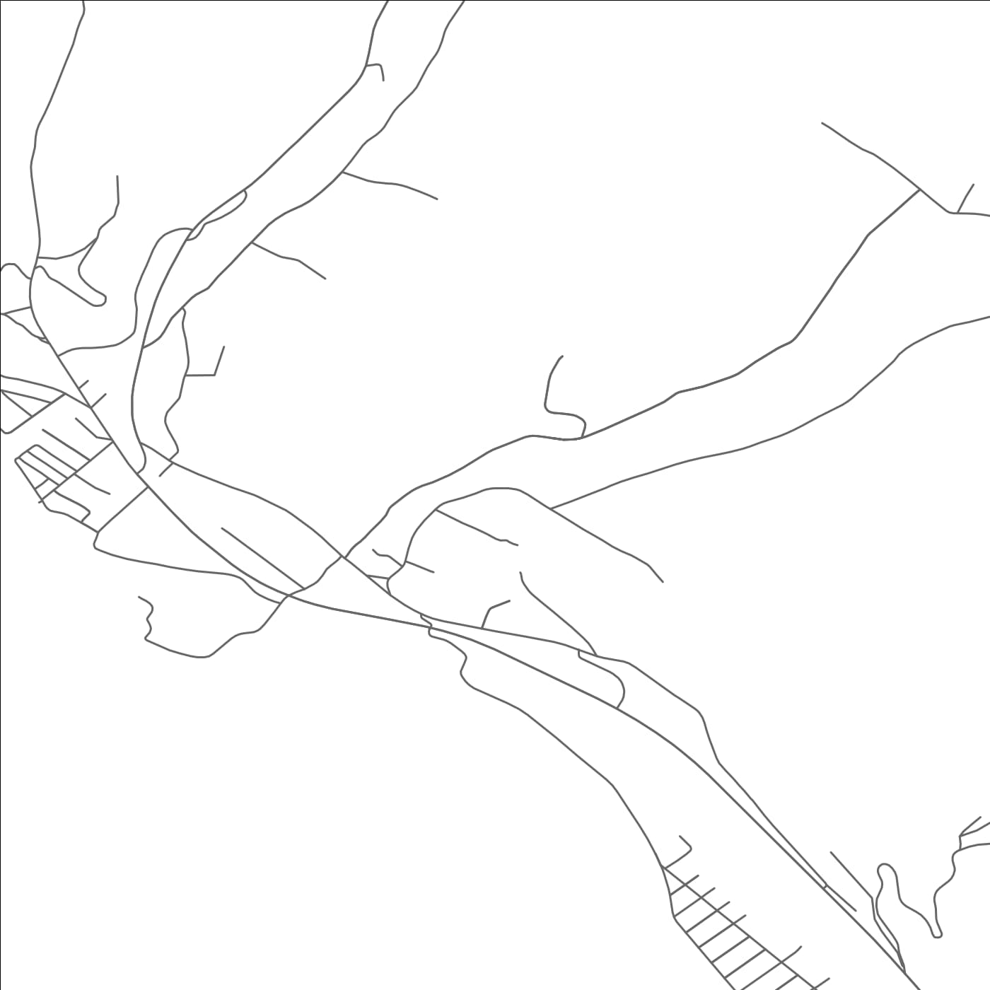 ROAD MAP OF SPARROW BUSH, NEW YORK BY MAPBAKES