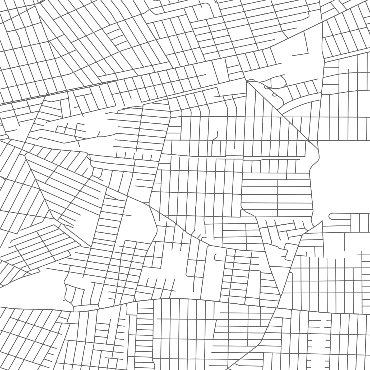 ROAD MAP OF STEWART MANOR, NEW YORK BY MAPBAKES