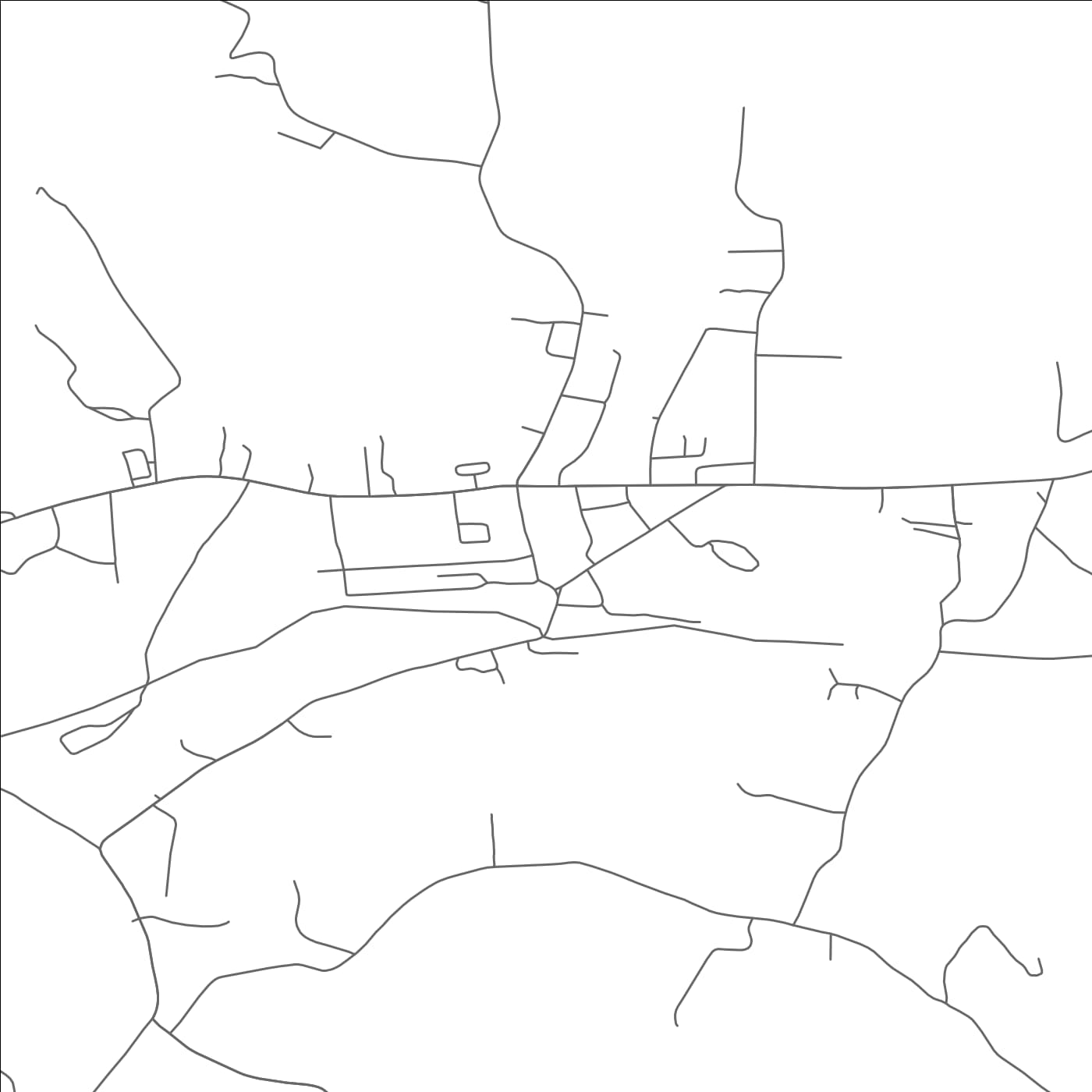 ROAD MAP OF TANNERSVILLE, NEW YORK BY MAPBAKES