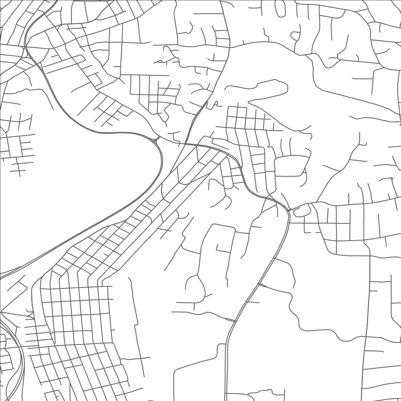 ROAD MAP OF THORNWOOD, NEW YORK BY MAPBAKES