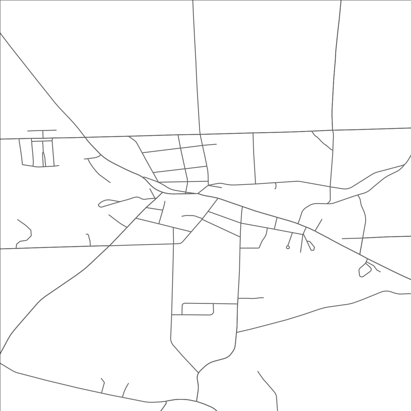 ROAD MAP OF TRUMANSBURG, NEW YORK BY MAPBAKES