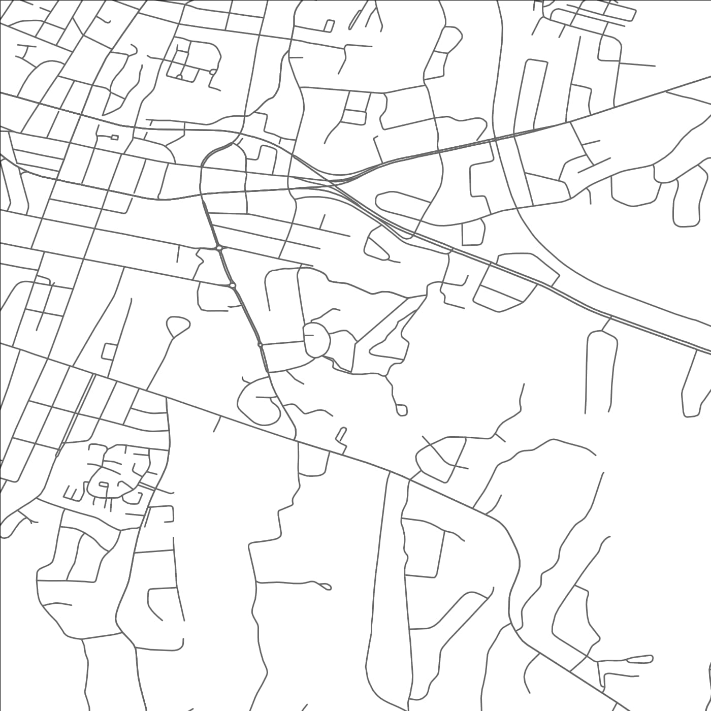 ROAD MAP OF VASSAR COLLEGE, NEW YORK BY MAPBAKES