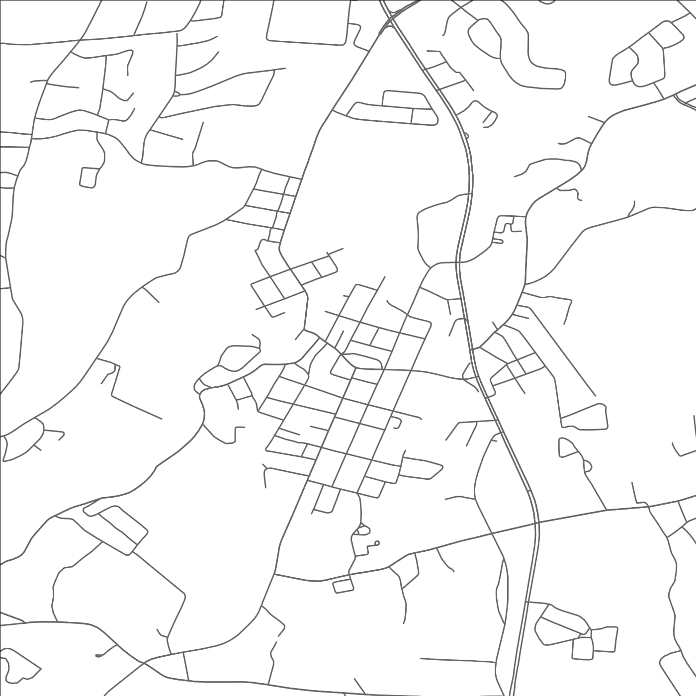 ROAD MAP OF WAPPINGERS FALLS, NEW YORK BY MAPBAKES