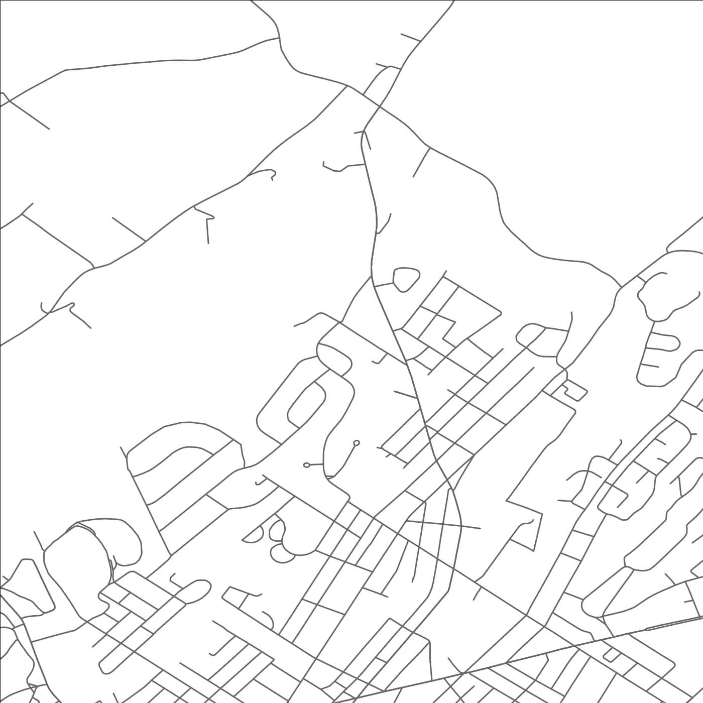 ROAD MAP OF WASHINGTON HEIGHTS, NEW YORK BY MAPBAKES