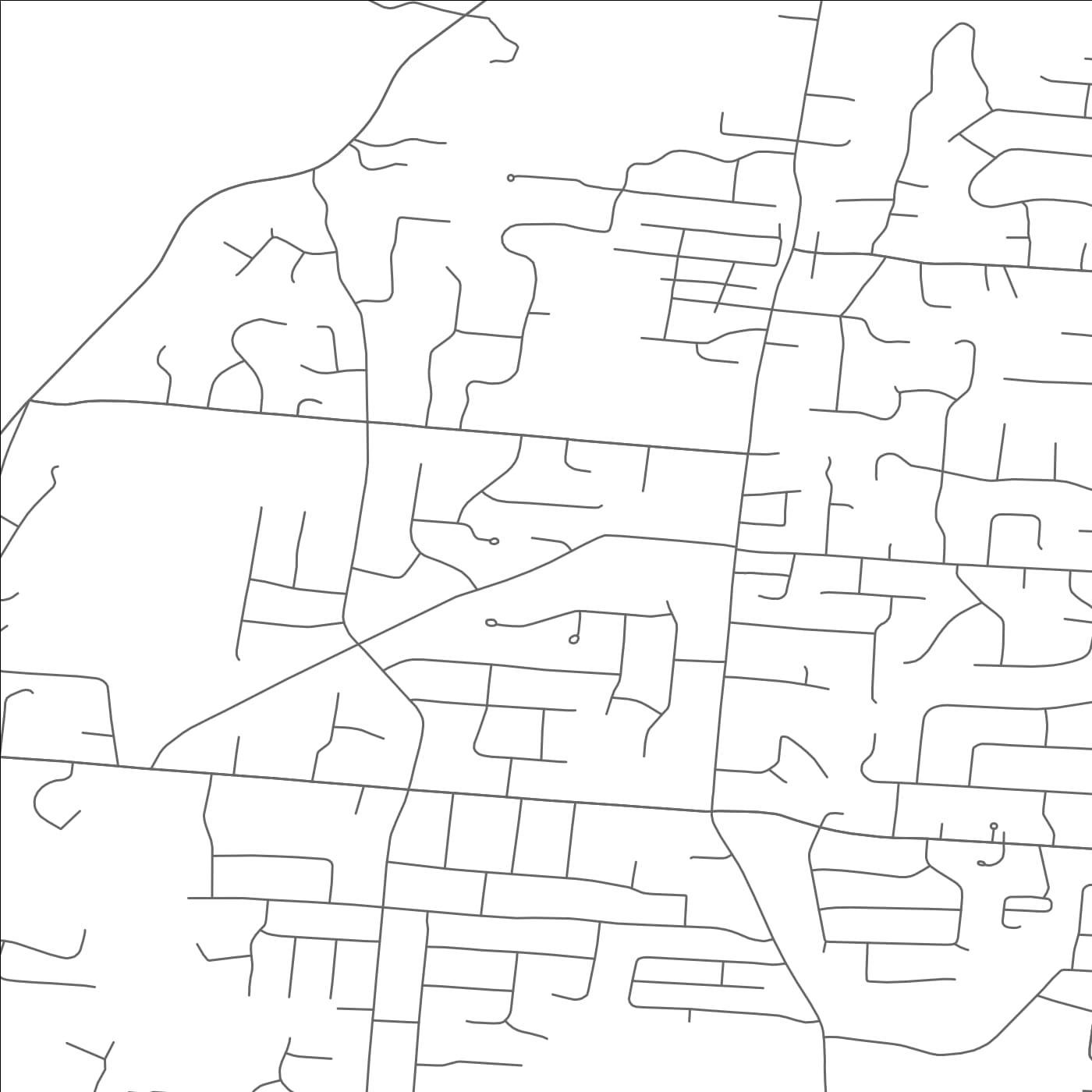 ROAD MAP OF WESLEY HILLS, NEW YORK BY MAPBAKES