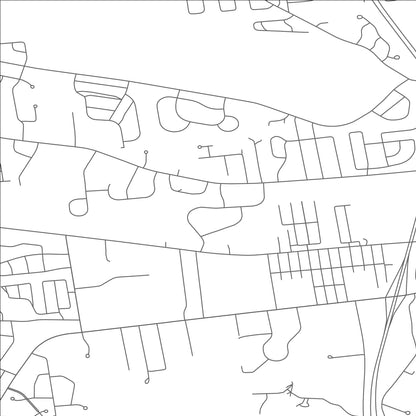 ROAD MAP OF WEST GLENS FALLS, NEW YORK BY MAPBAKES