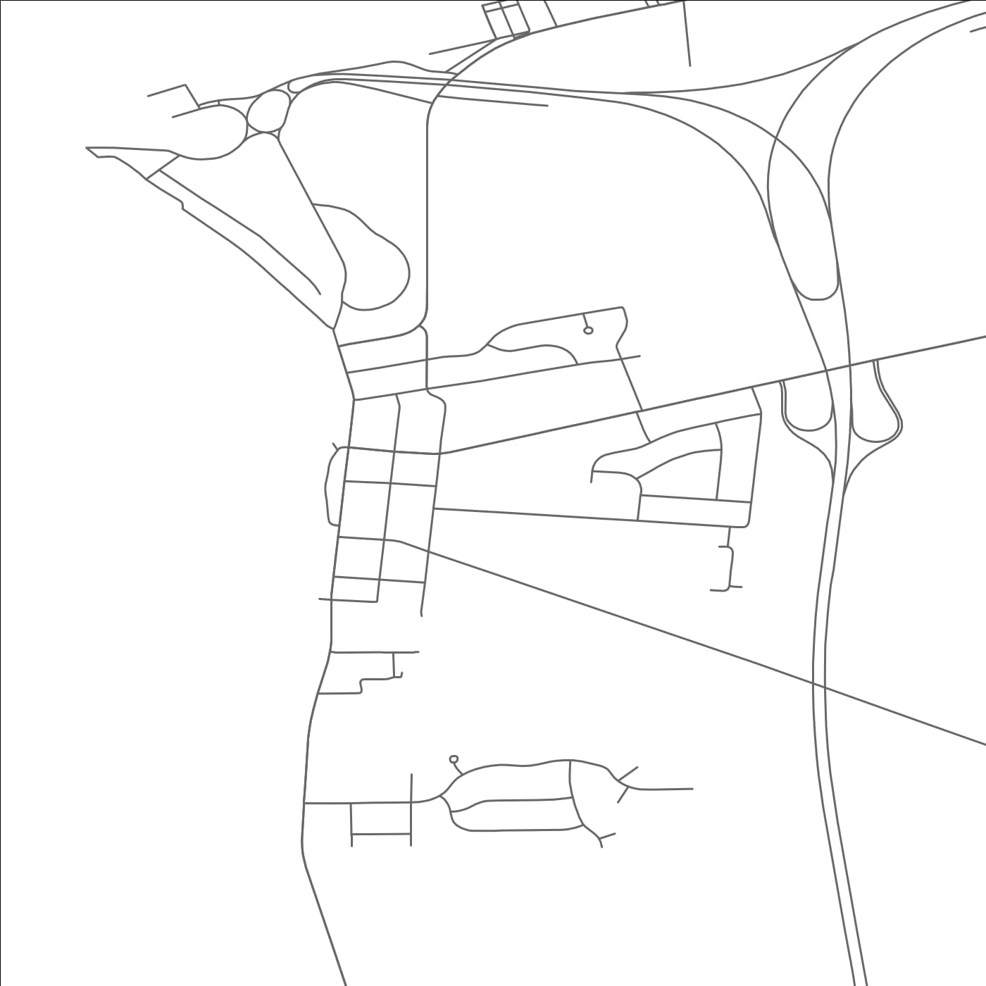 ROAD MAP OF YOUNGSTOWN, NEW YORK BY MAPBAKES