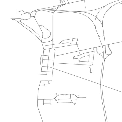 ROAD MAP OF YOUNGSTOWN, NEW YORK BY MAPBAKES