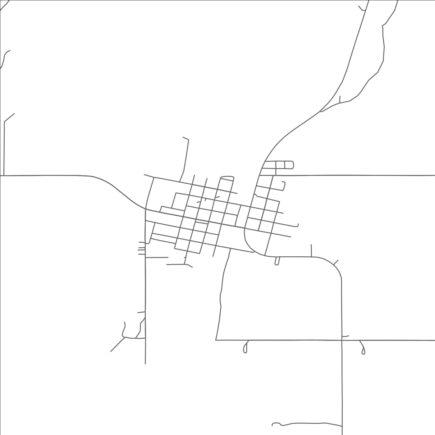 ROAD MAP OF ACHILLE, OKLAHOMA BY MAPBAKES