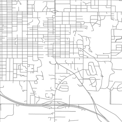 ROAD MAP OF ADA, OKLAHOMA BY MAPBAKES