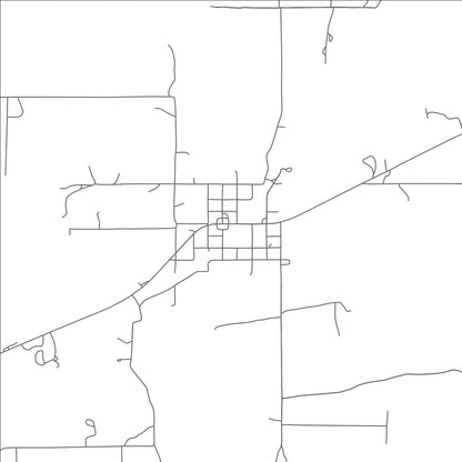 ROAD MAP OF ALBION, OKLAHOMA BY MAPBAKES