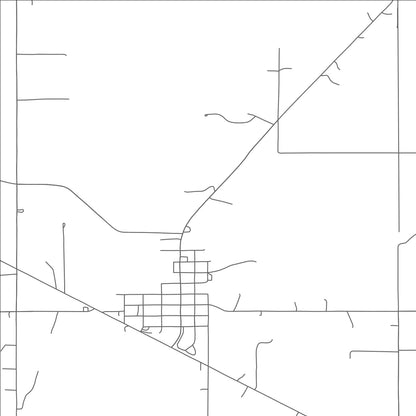 ROAD MAP OF ALEX, OKLAHOMA BY MAPBAKES