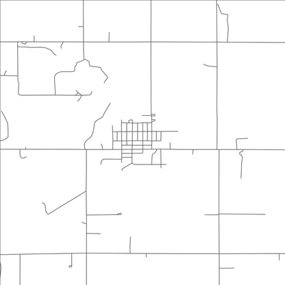 ROAD MAP OF AMES, OKLAHOMA BY MAPBAKES