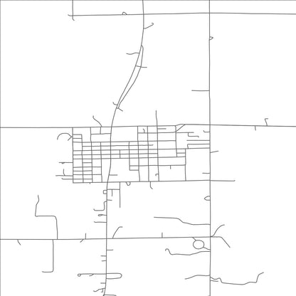 ROAD MAP OF ARAPAHO, OKLAHOMA BY MAPBAKES