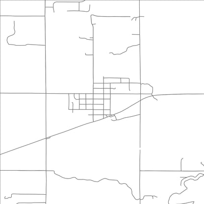 ROAD MAP OF ARCADIA, OKLAHOMA BY MAPBAKES