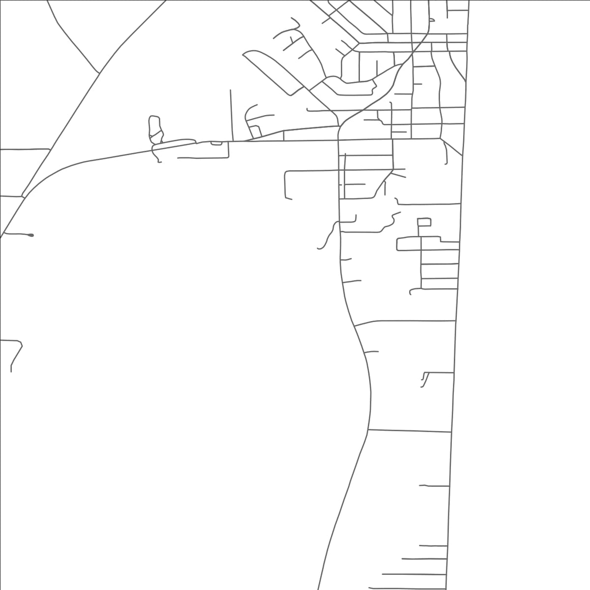 ROAD MAP OF ARKOMA, OKLAHOMA BY MAPBAKES
