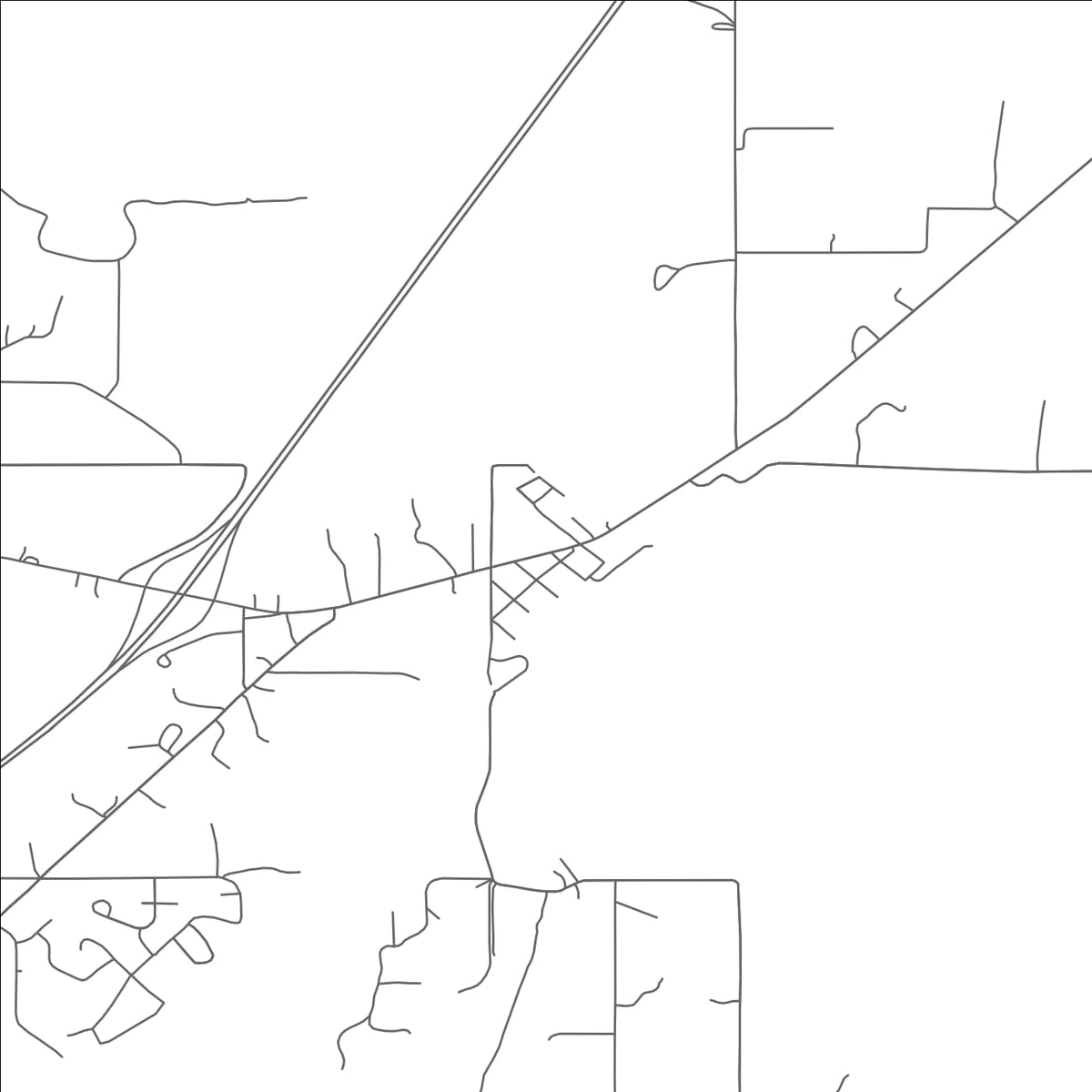 ROAD MAP OF ARMSTRONG, OKLAHOMA BY MAPBAKES