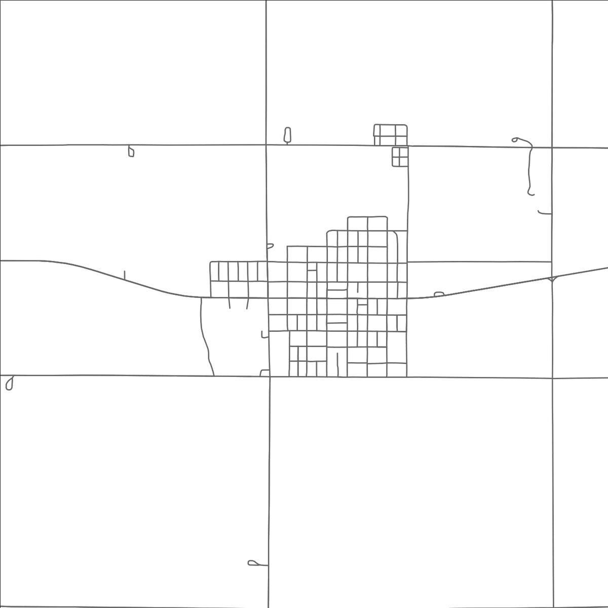 ROAD MAP OF ARNETT, OKLAHOMA BY MAPBAKES