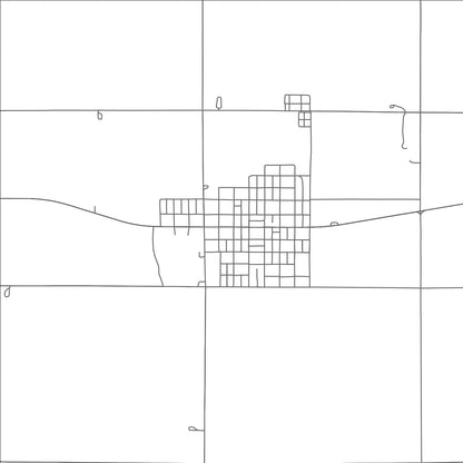 ROAD MAP OF ARNETT, OKLAHOMA BY MAPBAKES