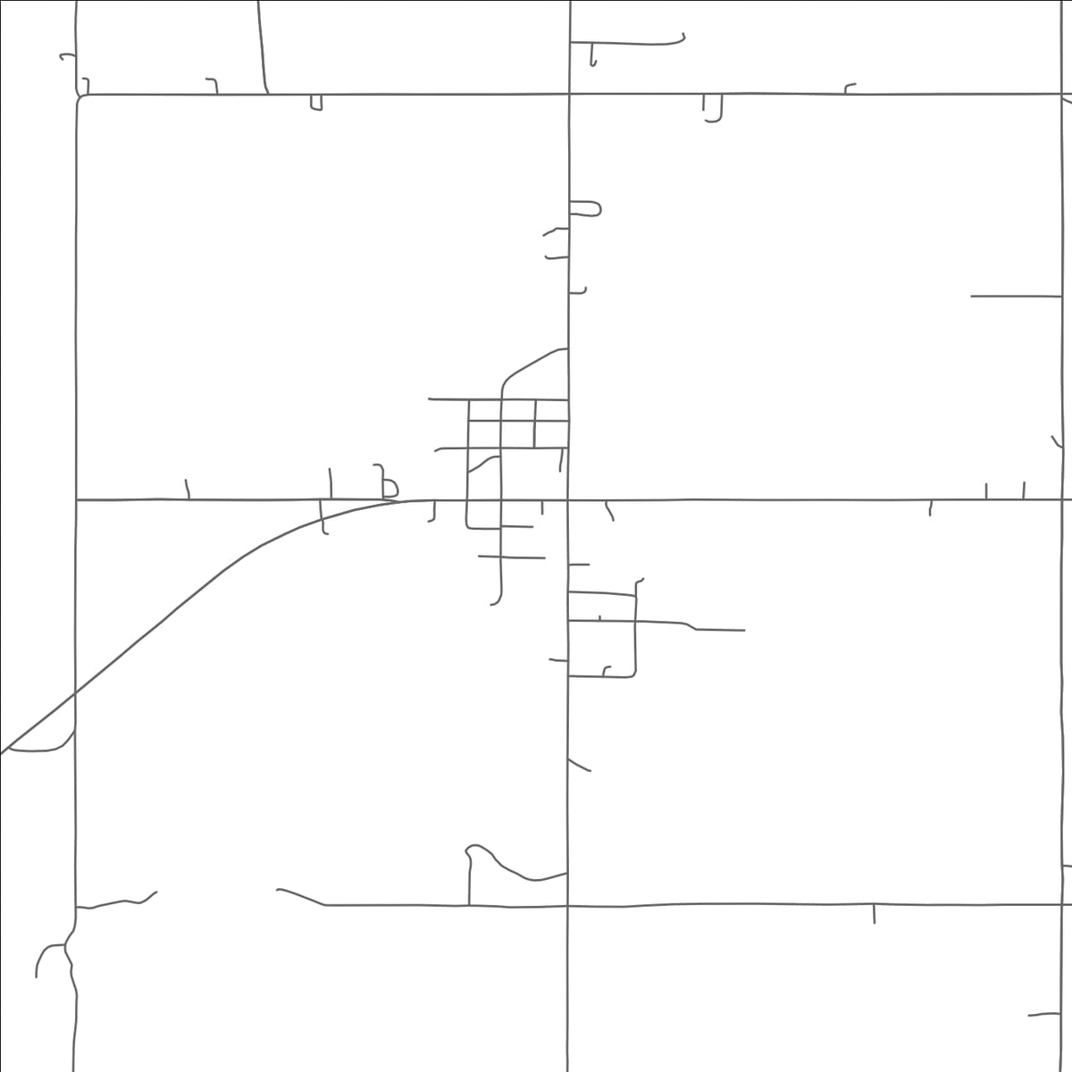 ROAD MAP OF ATWOOD, OKLAHOMA BY MAPBAKES