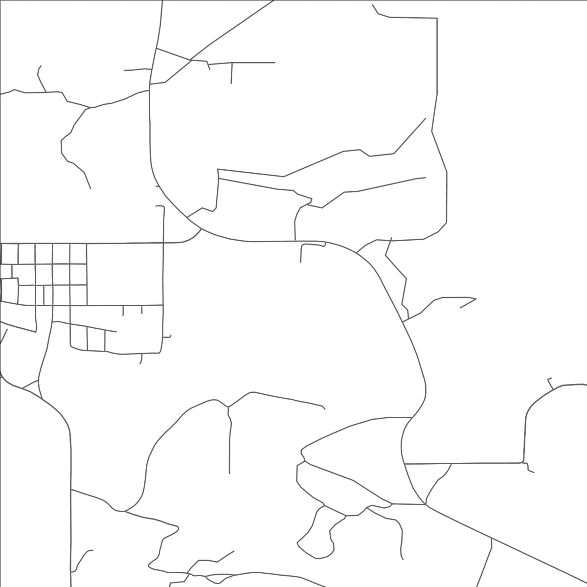 ROAD MAP OF AVANT, OKLAHOMA BY MAPBAKES