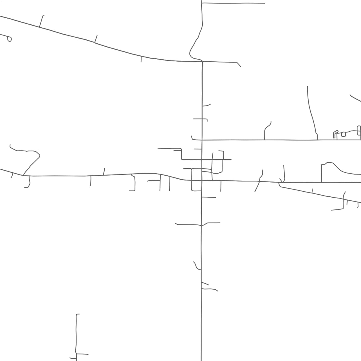 ROAD MAP OF BACHE, OKLAHOMA BY MAPBAKES