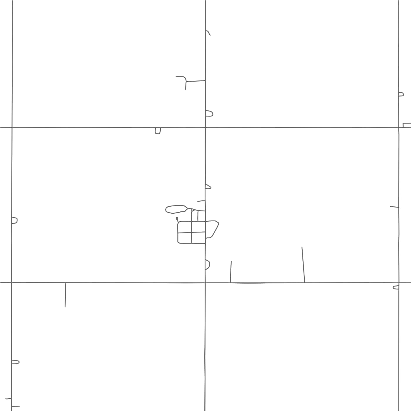 ROAD MAP OF BAKER, OKLAHOMA BY MAPBAKES