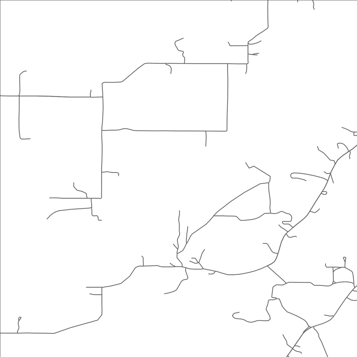 ROAD MAP OF BALLOU, OKLAHOMA BY MAPBAKES