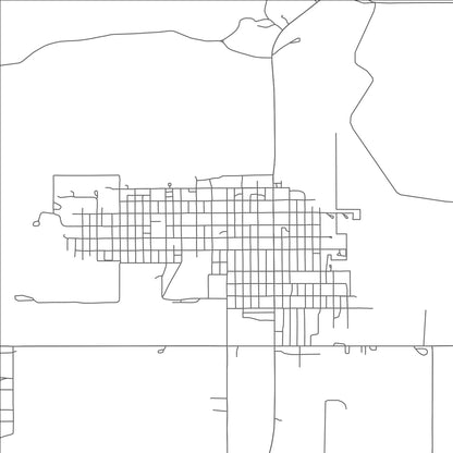 ROAD MAP OF BEAVER, OKLAHOMA BY MAPBAKES