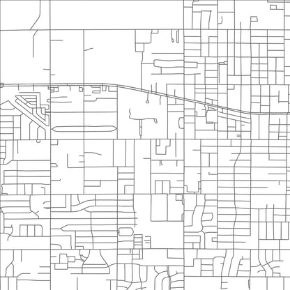 ROAD MAP OF BETHANY, OKLAHOMA BY MAPBAKES