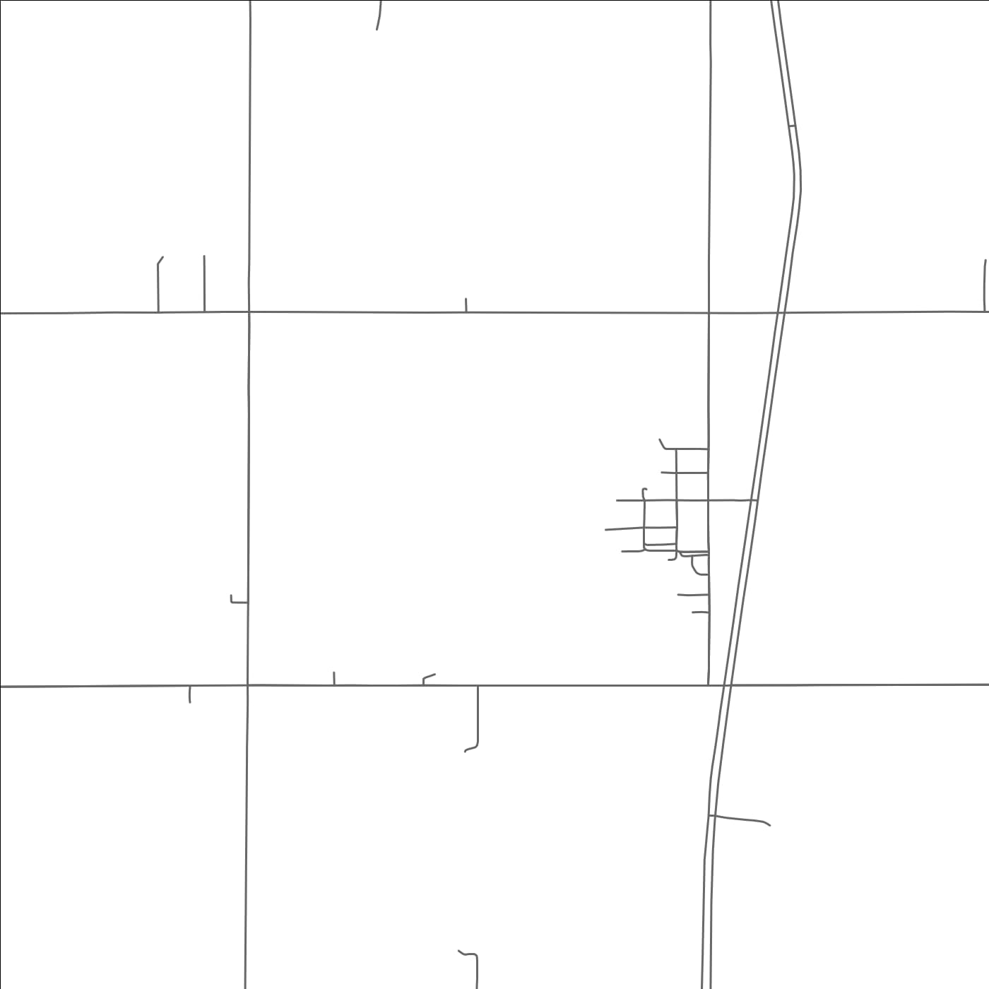 ROAD MAP OF BISON, OKLAHOMA BY MAPBAKES