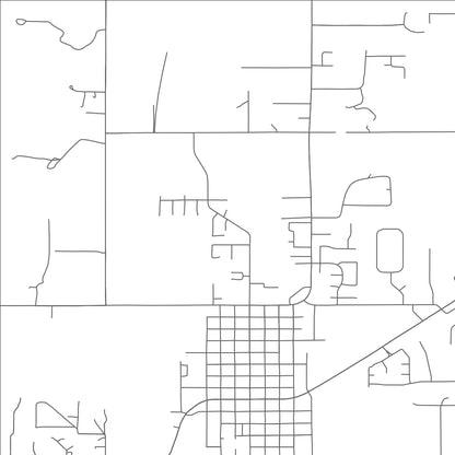 ROAD MAP OF BLANCHARD, OKLAHOMA BY MAPBAKES
