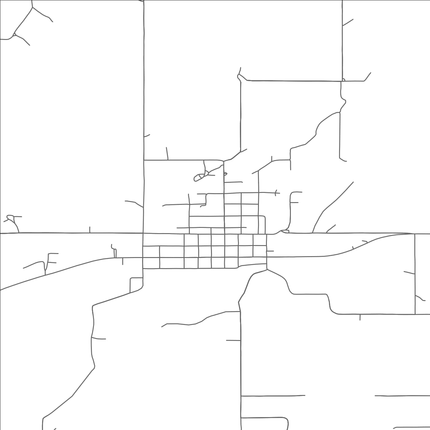 ROAD MAP OF BOKOSHE, OKLAHOMA BY MAPBAKES